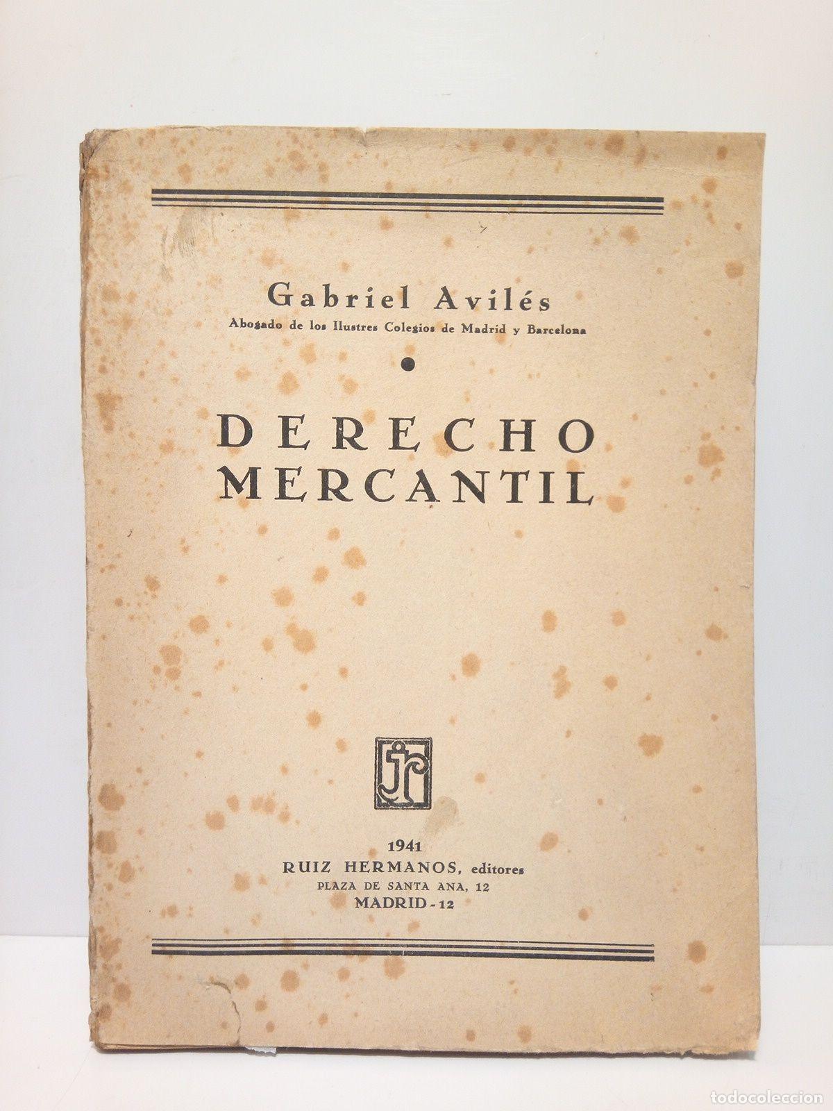 Libros: AVILES, Gabriel - Derecho Mercantil - Foto 1