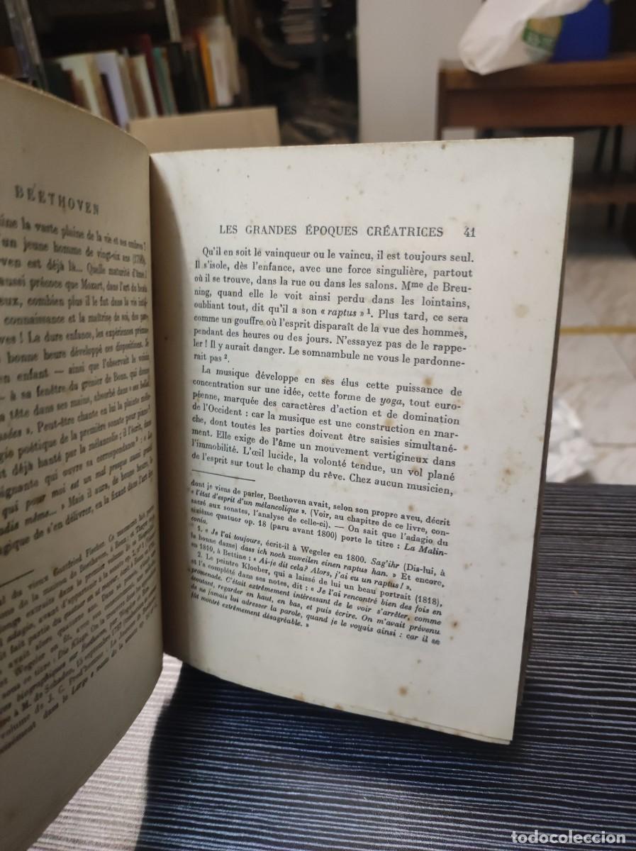 Libros: BEETHOVEN ROMAIN ROLLAND LES GRANDES EPOQUES CREATRICES - Foto 3
