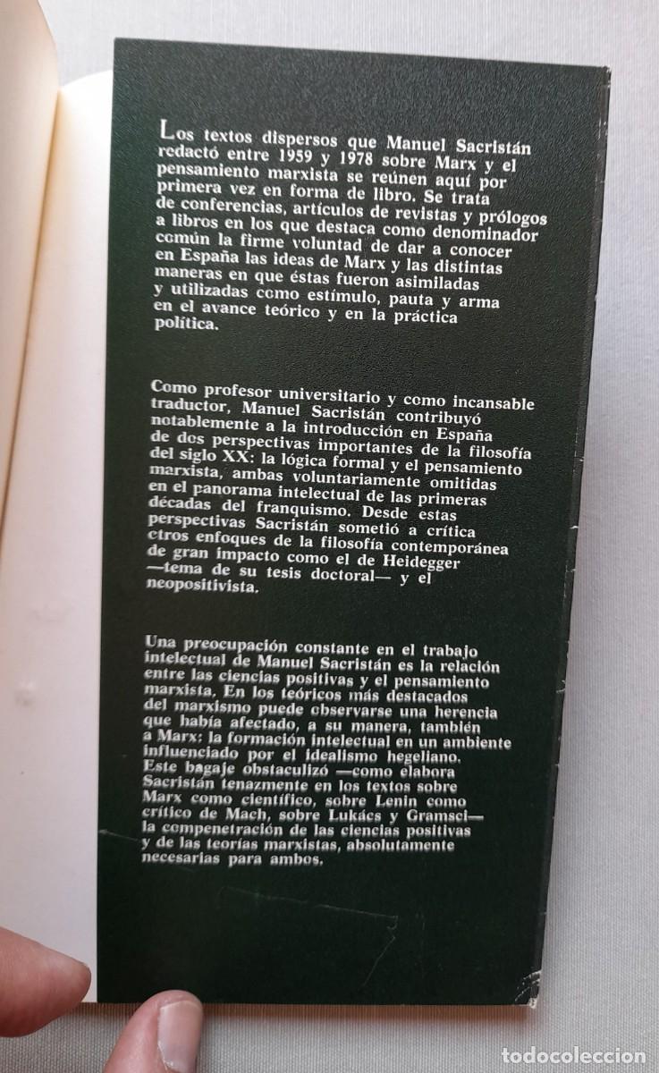 Libros: Sobre Marx y el marxismo. Manuel Sacrist&aacute;n - Foto 5