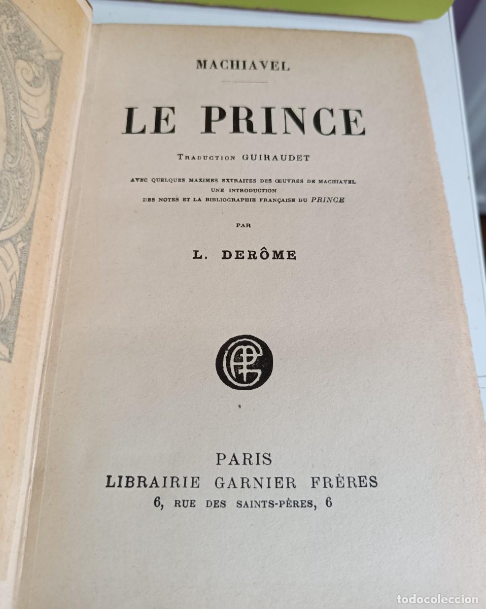 Libros: LE PRINCE - MACHIAVEL, Par GUIRAUDET, L. DEROME - Foto 3
