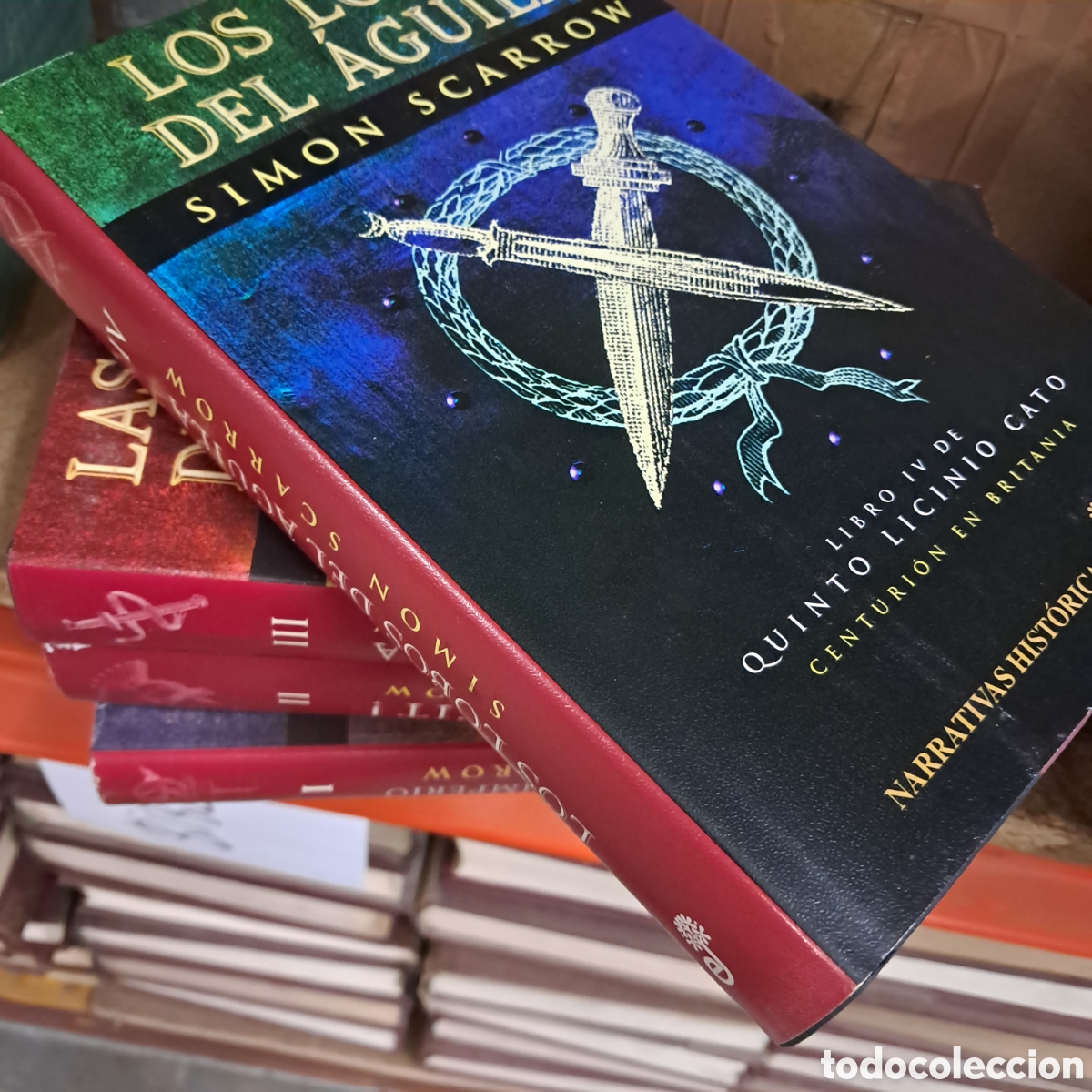 Libros: Simon Scarrow, Ls Garras del &aacute;guila EDHASA, 4 tomos - Foto 1