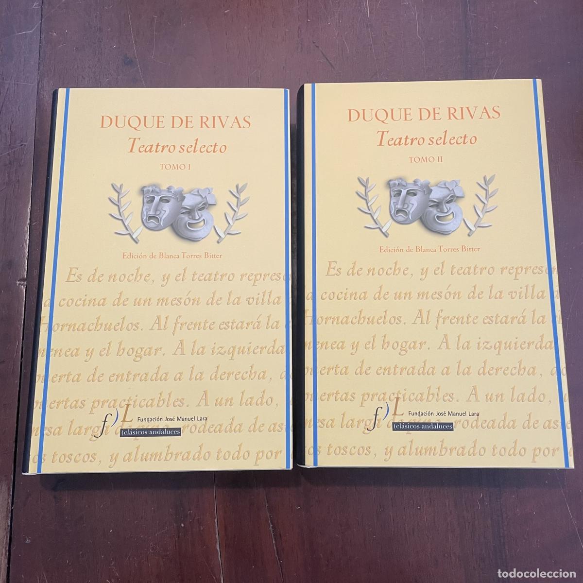 Libros: Teatro selecto. 2 tomos - Duque de Rivas - Foto 1