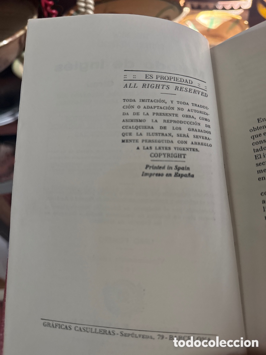 Libros: Libro. Metodo de ingles. Libro 1954 - Foto 2