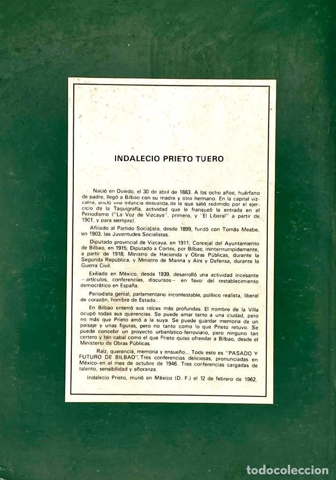 Libros: PASADO Y FUTURO DE BILBAO - Indalecio Prieto - Foto 2
