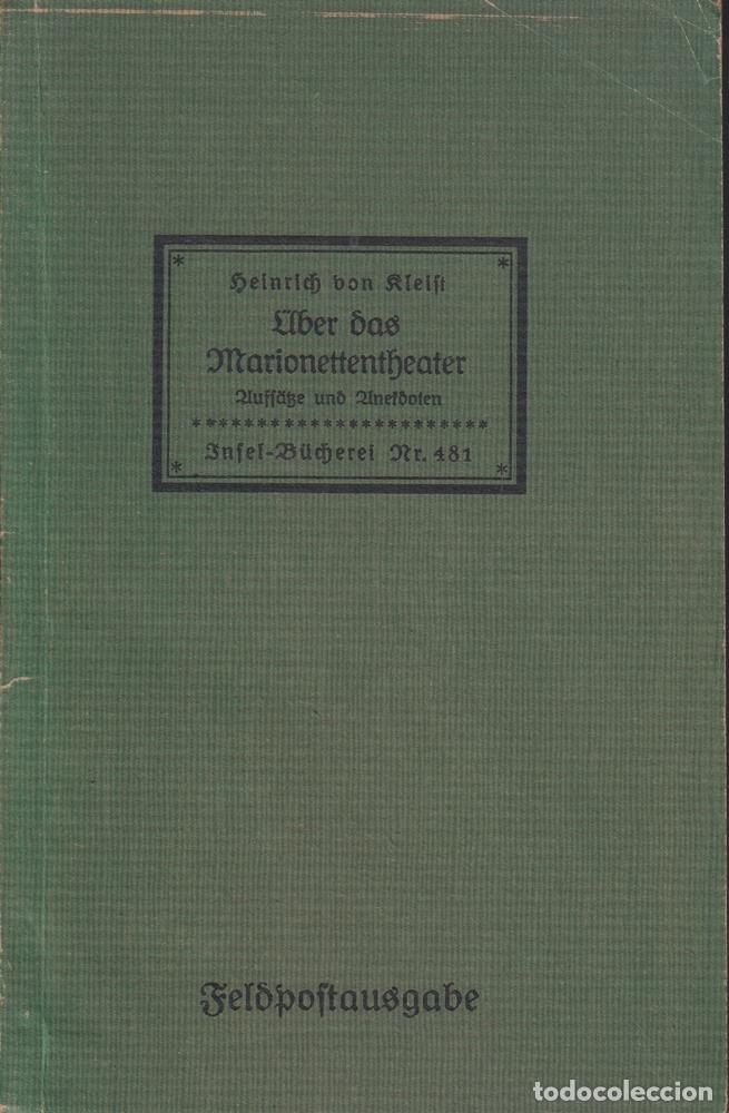 Libri di seconda mano: &Uuml;ber das Marionettentheater. Aufs&auml;tze und Anekdoten