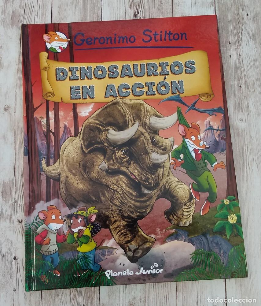 Libros: Dinosaurios en acci&oacute;n - Geronimo Stilton - Foto 1