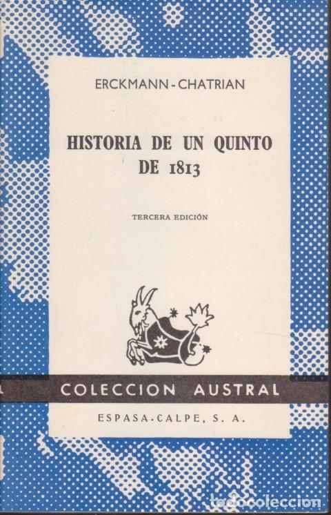 Livres: HISTORIA DE UN QUINTO DE 1813 - ERCKMANN - CHATRIAN