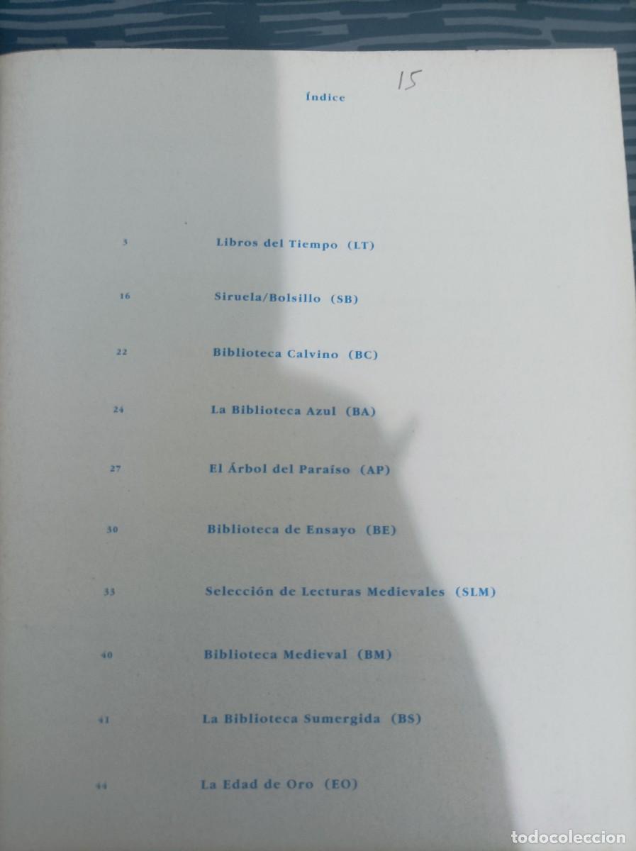 Libros: PRIMAVERA 1999, EDICIONES SIRUELA,VER SUMARIO. - Foto 2