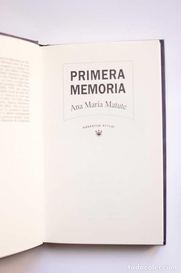 Libros: Primera memoria - MATUTE, Ana Mar&iacute;a - Foto 2