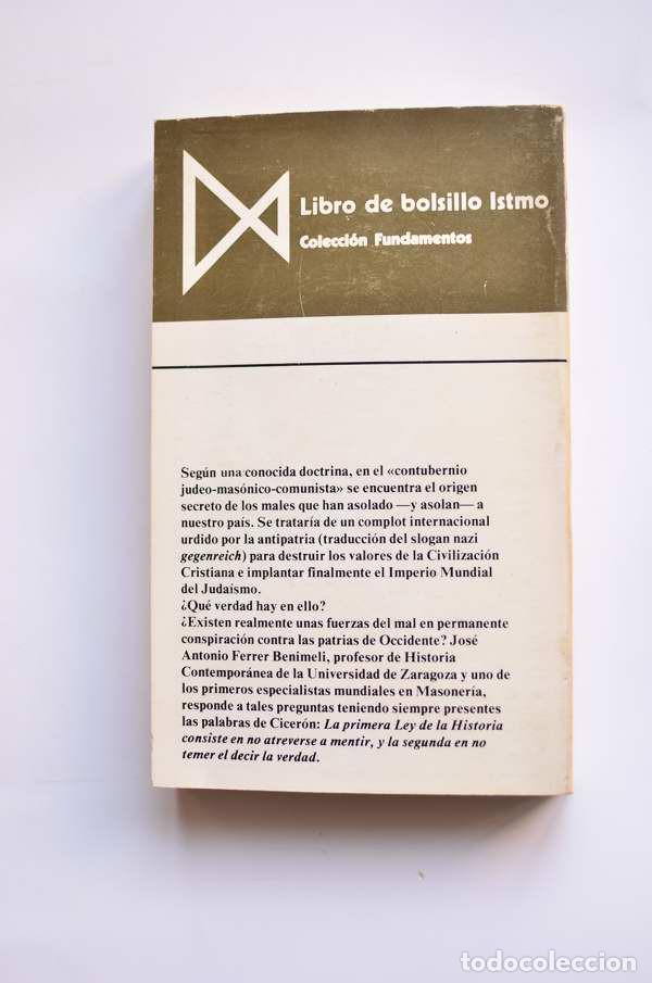 Libros: El contubernio judeo - mas&oacute;nico - comunista - FERRER BEMIMELLI, J. A. - Foto 3