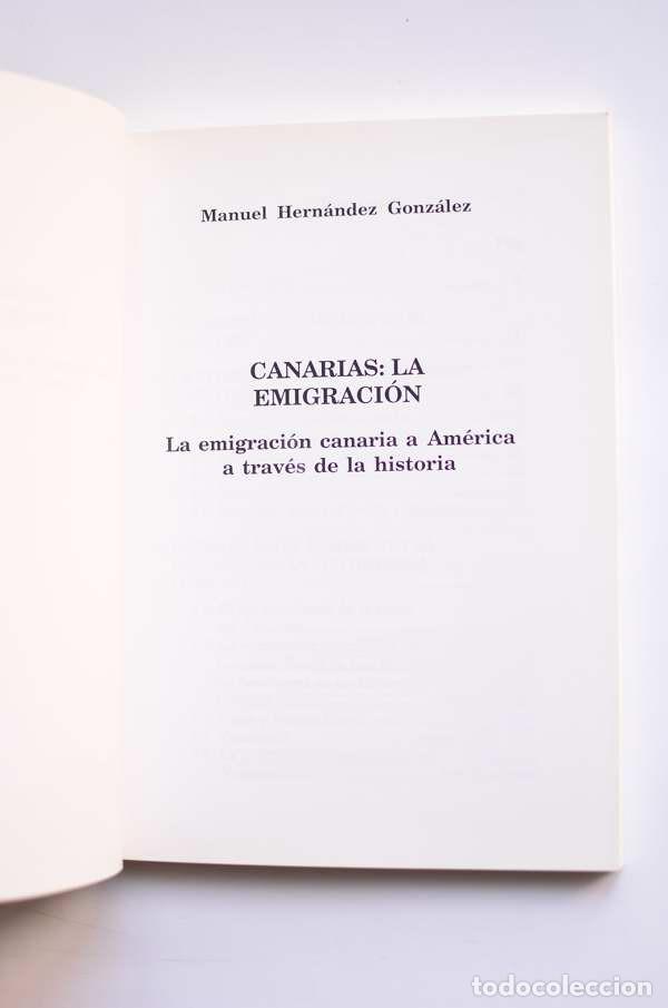 Libros: Canarias: la emigraci&oacute;n - HERN&Aacute;NDEZ GONZ&Aacute;LEZ, Manuel - Foto 2