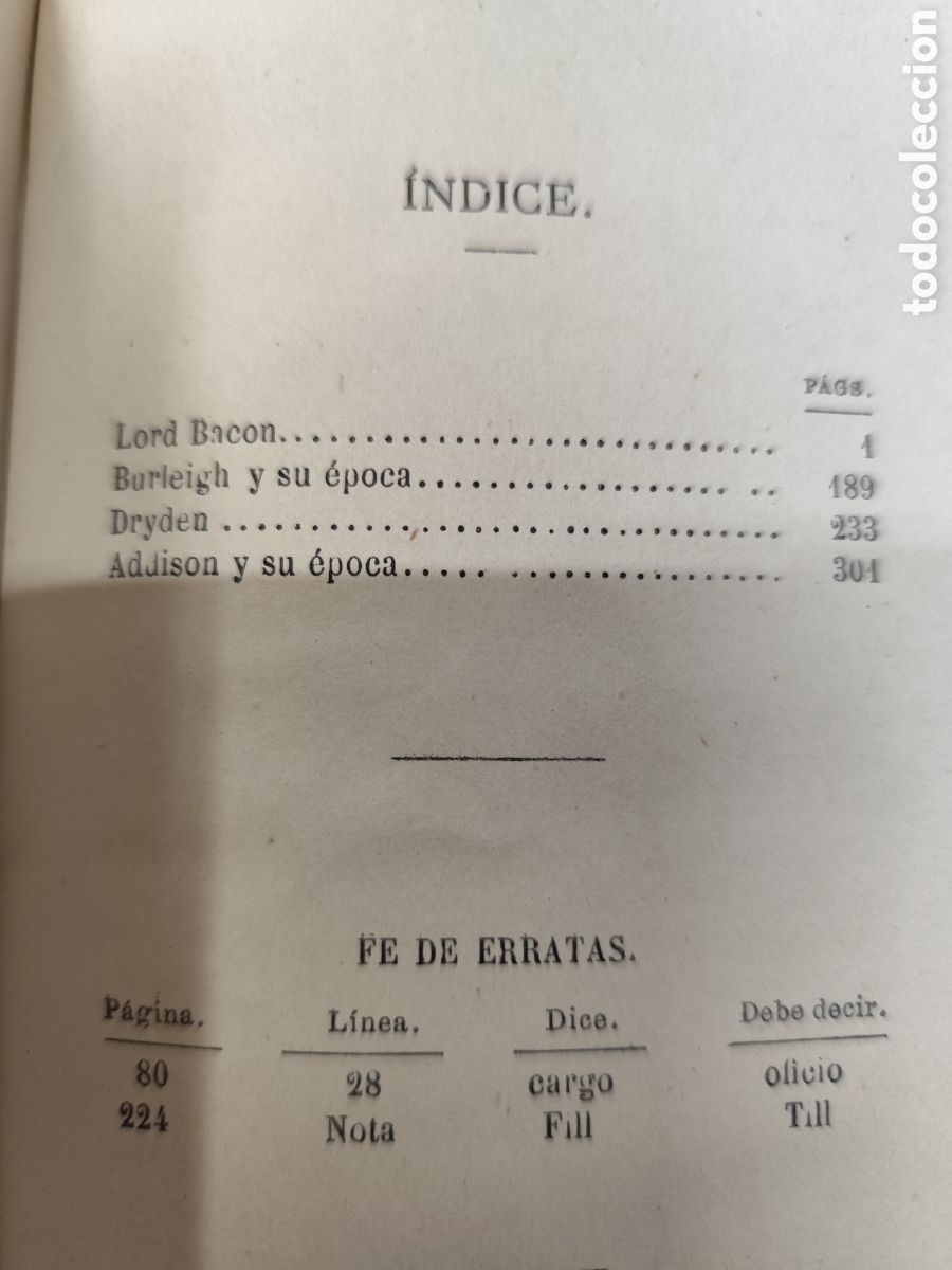 Libros: ESTUDIOS CRITICOS. A&ntilde;o 1880 - LORD MACAULAY - Foto 3