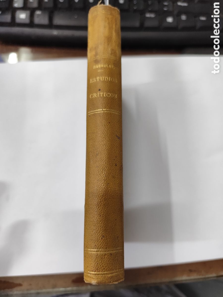 Libros: ESTUDIOS CRITICOS. A&ntilde;o 1880 - LORD MACAULAY - Foto 1