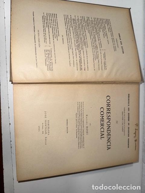 Libros: CORRESPONDENCIA COMERCIAL RAFAEL BORI 1931 - Foto 4