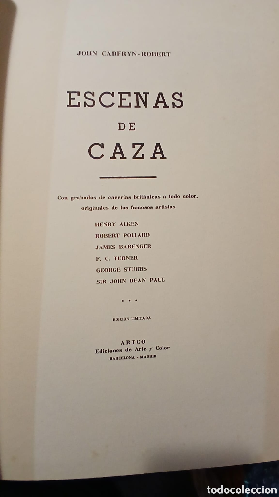 Libros: Escenas de Caza J.Candfryn-Roberts 1963 - Foto 3