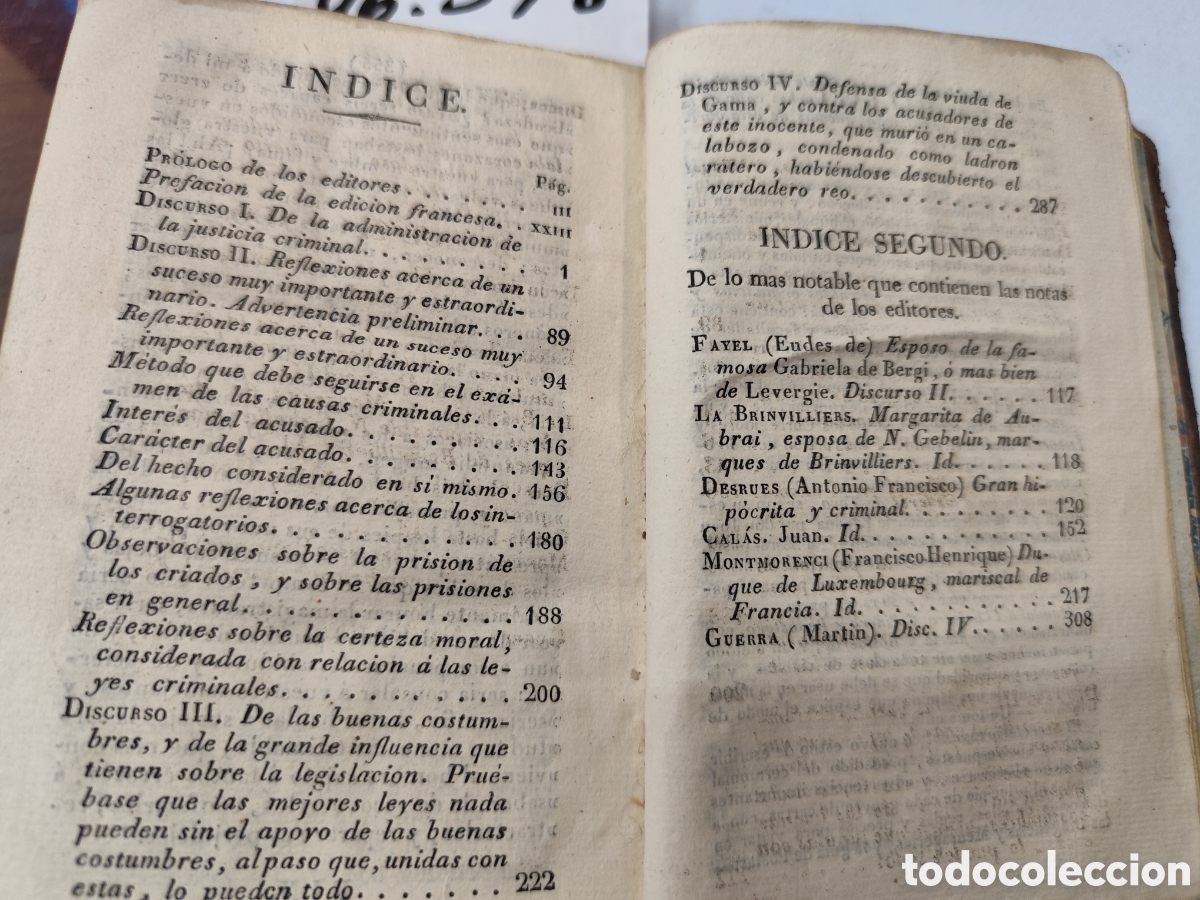 Libros: COLECCION DE DISCURSOS FORENSES. A&ntilde;o 1828 - Mr. SERVAN - Foto 3