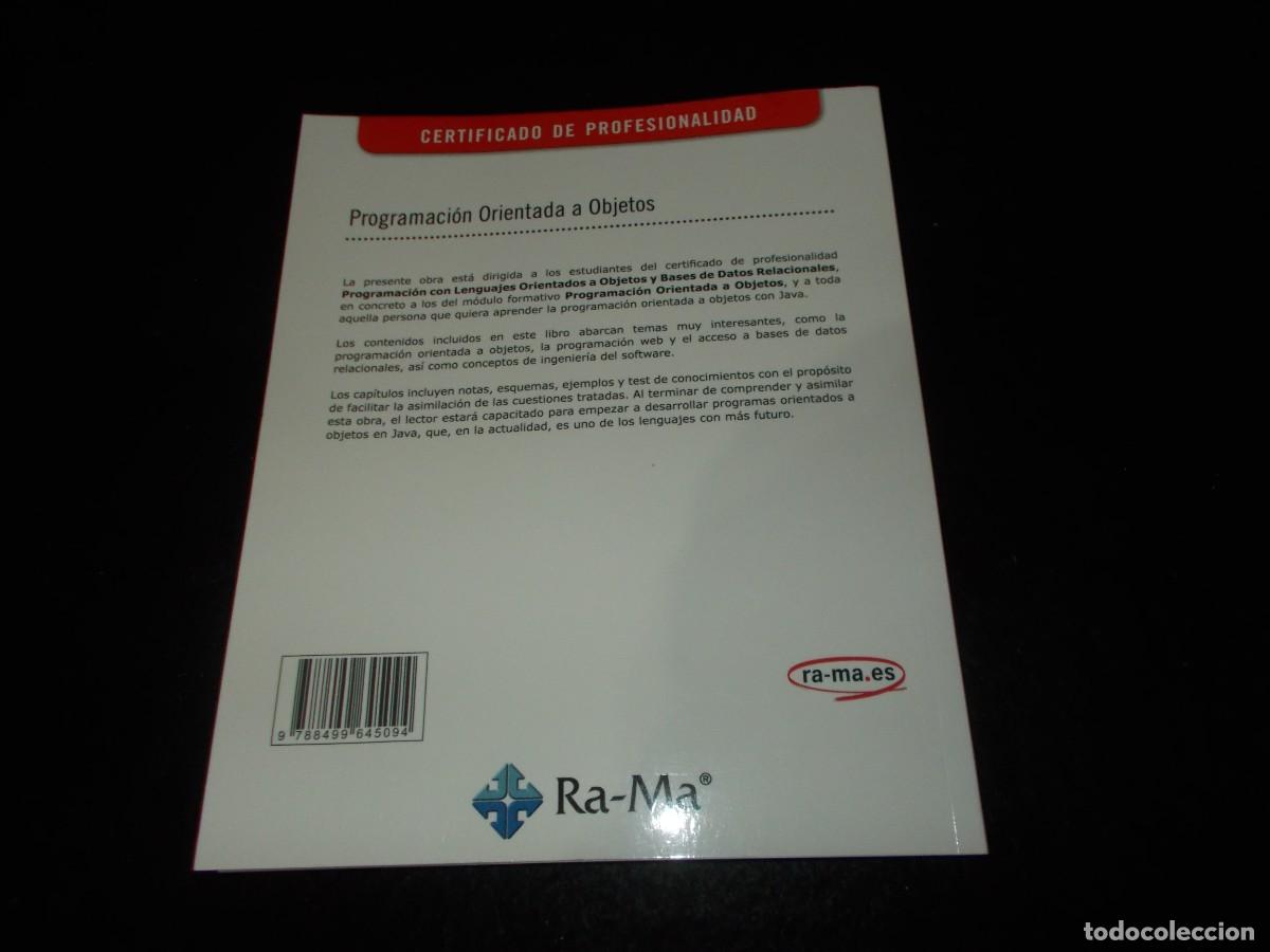 Libros: PROGRAMACI&Oacute;N ORIENTADA A OBJETOS, Juan Carlos Moreno. Ra-Ma 2015. Libro - Foto 8