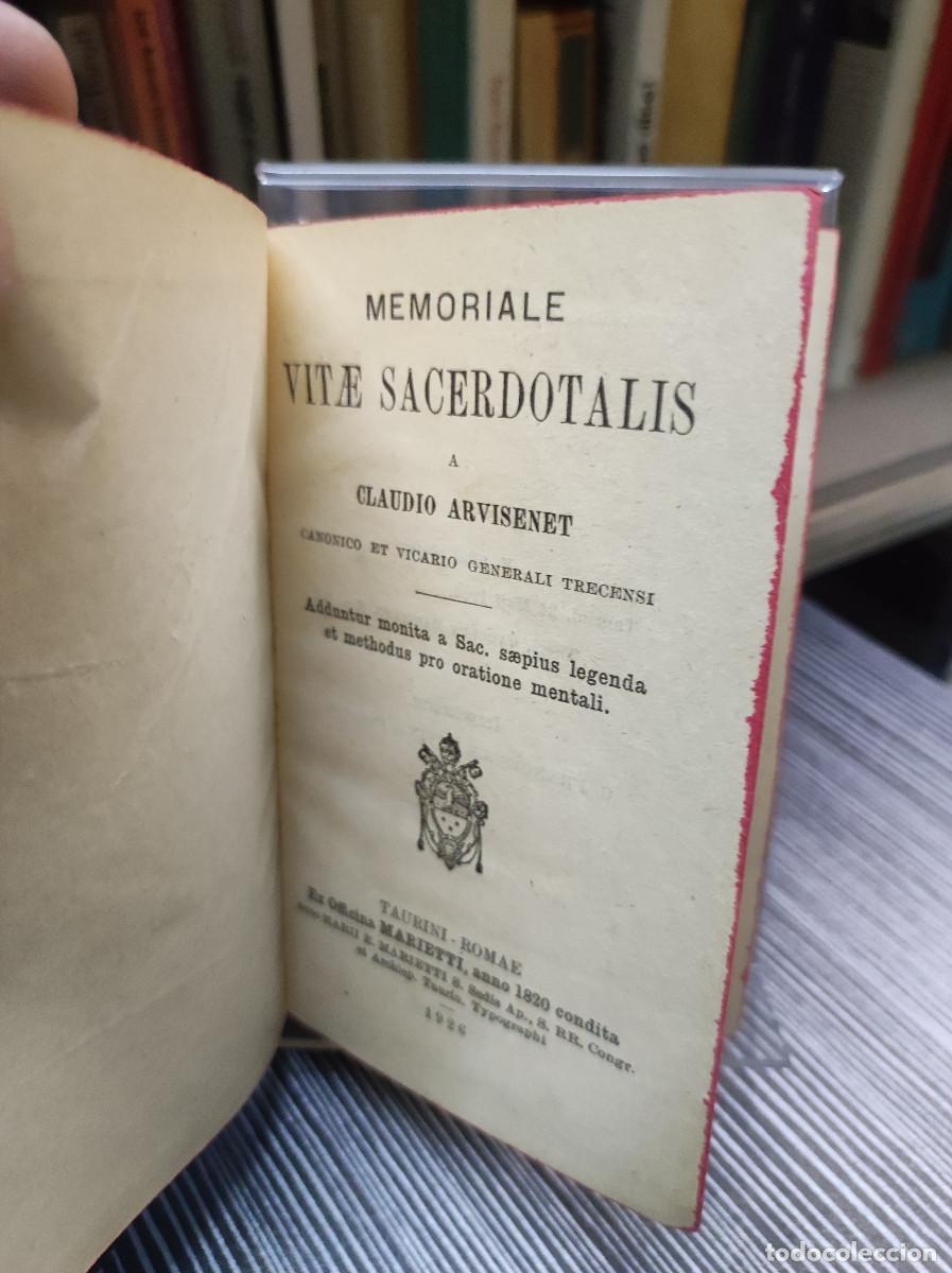 Libros: MEMORIALE VITAE SACERDOTALIS CLAUDIO ARVISENET 1926 - Foto 2