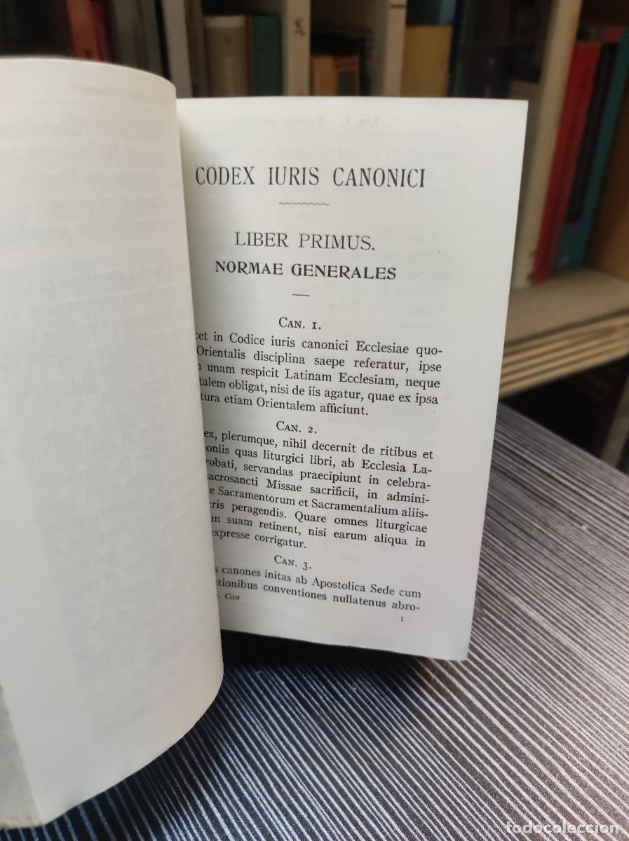 Libros: CODEX IURIS CANONICI LIBER PRIMUS NORMAE GENERALES - Foto 2