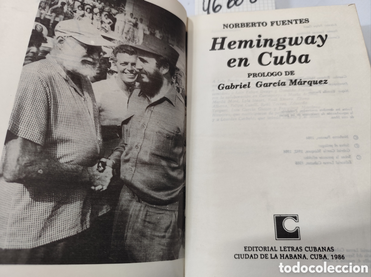 Libros: HEMINGWAY EN CUBA. A&ntilde;o 1986 - FUENTES,Norberto - Foto 2