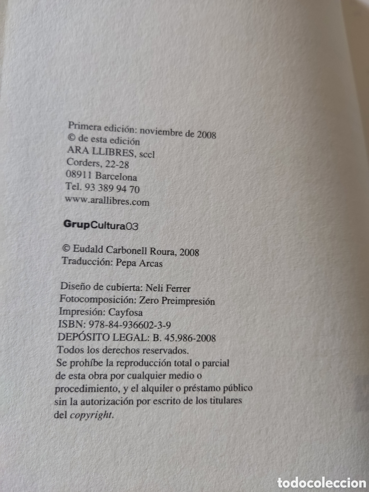 Libros: LA CONCIENCIA QUE QUEMA - EUDALD CARBONELL - Foto 3