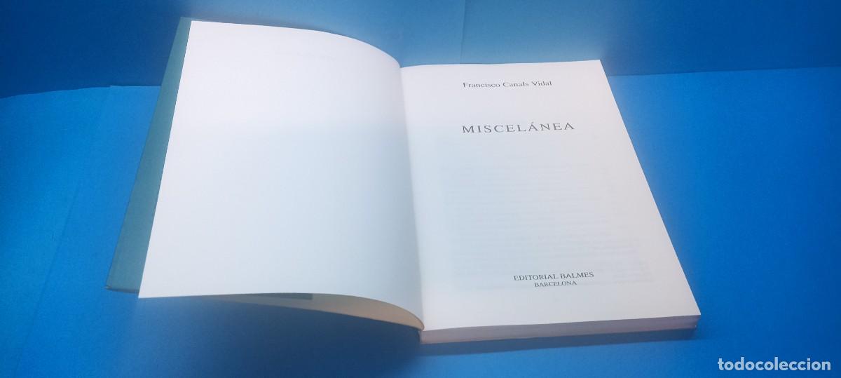 Libros: MISCEL&Aacute;NEA. - FRANCISCO CANALS VIDAL - Foto 2