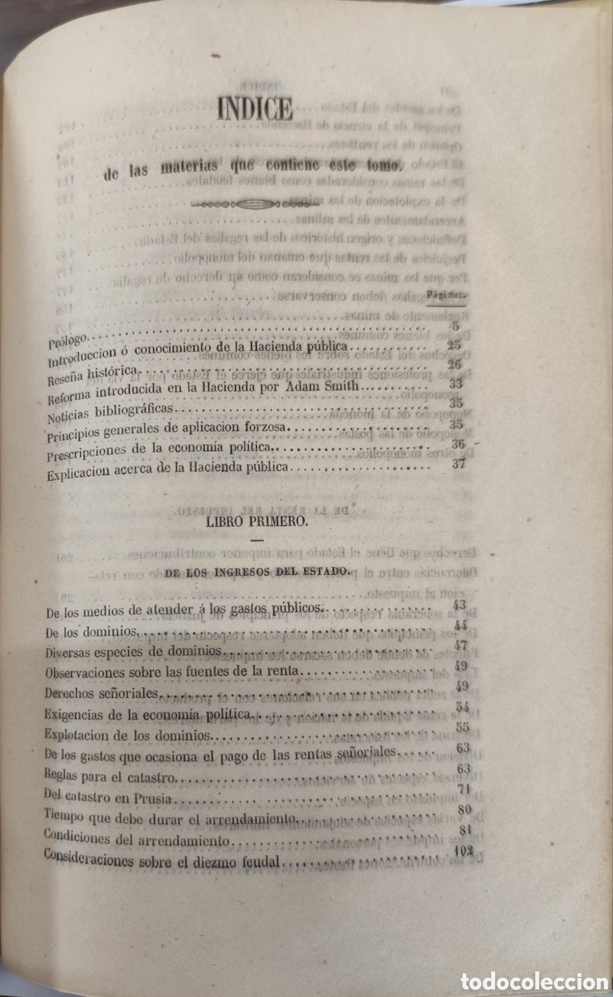 Libros: CIENCIA DE LA HACIENDA PUBLICA, demostrada teorica y practicamente, y explicada con los ejemplos de - Foto 3