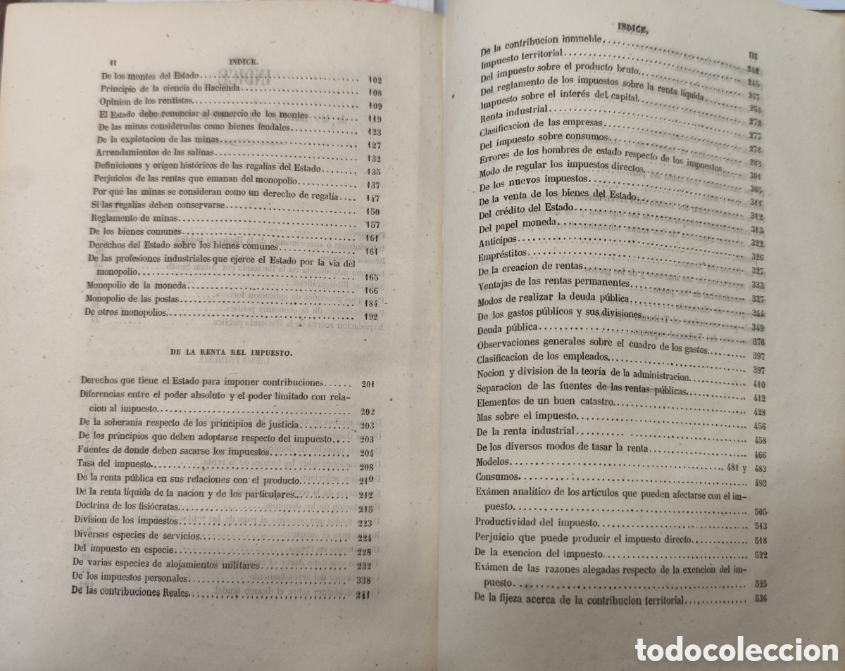 Libros: CIENCIA DE LA HACIENDA PUBLICA, demostrada teorica y practicamente, y explicada con los ejemplos de - Foto 4
