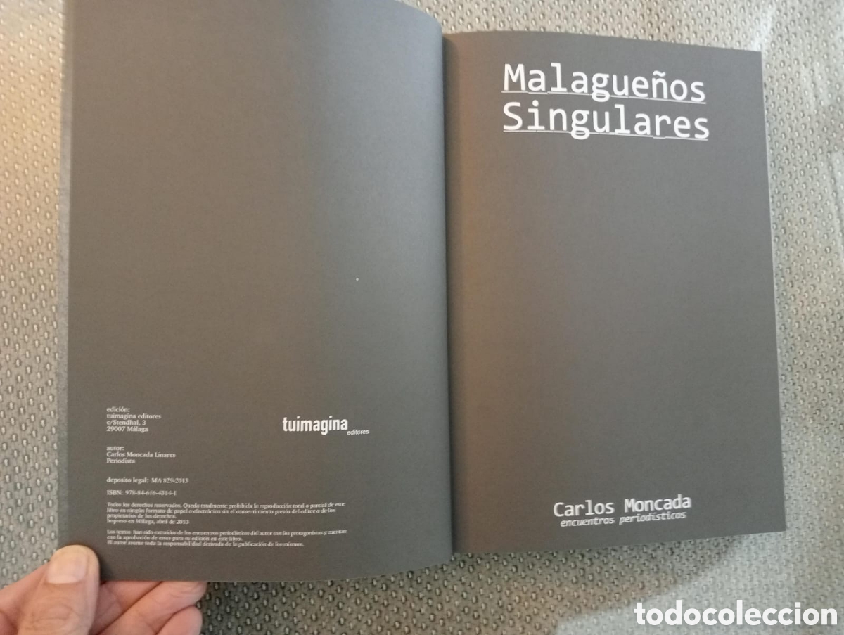 Libros: Malague&ntilde;os singulares / Carlos Moncada. - Foto 3