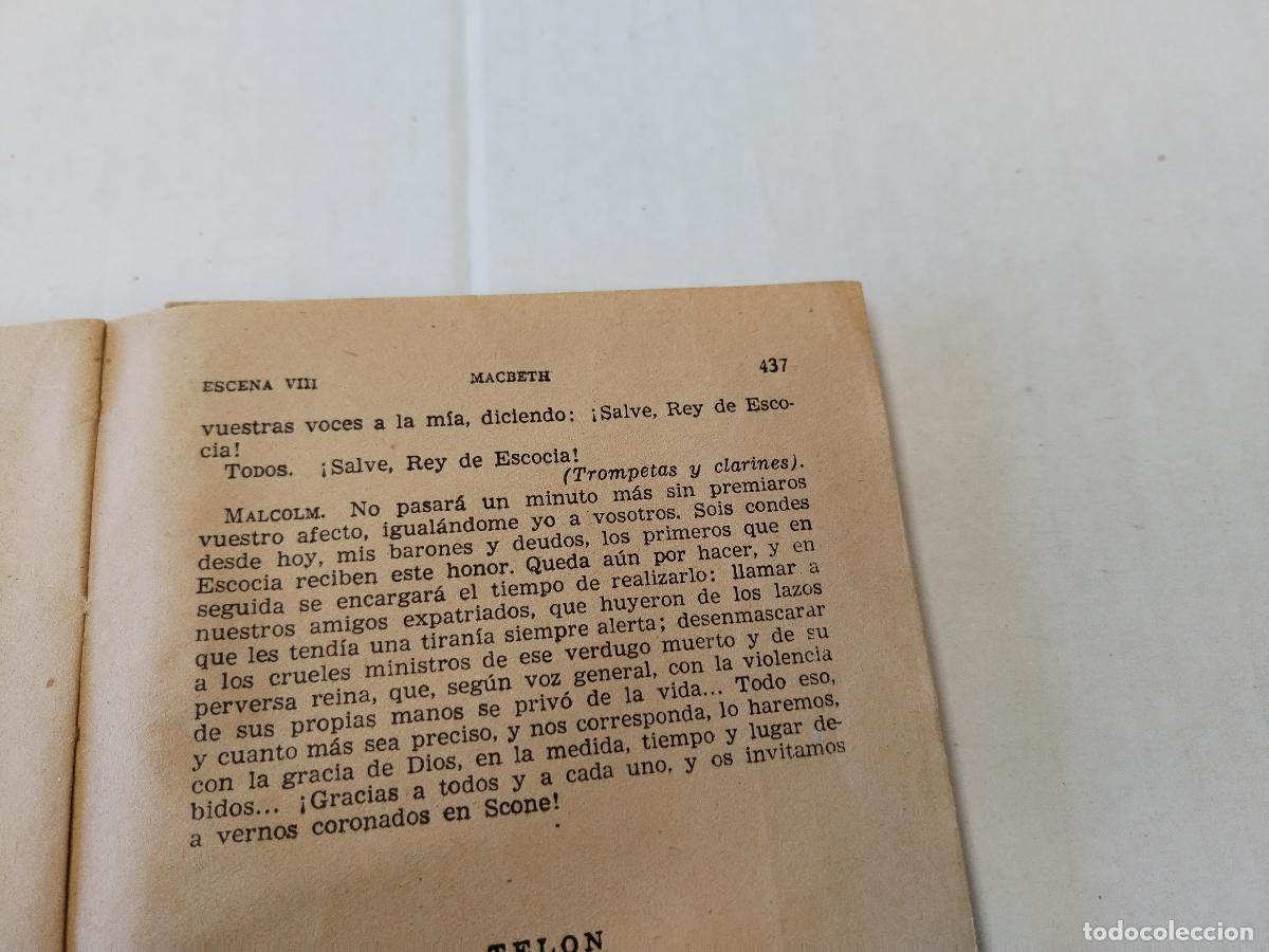 Libros: shakespeare, tragedias, romeo y julieta, hamlet, el rey lear, macbeth - c155 - Foto 2