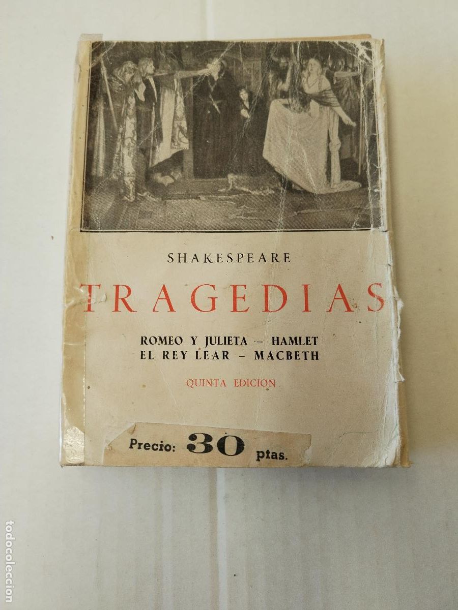 Libros: shakespeare, tragedias, romeo y julieta, hamlet, el rey lear, macbeth - c155 - Foto 1