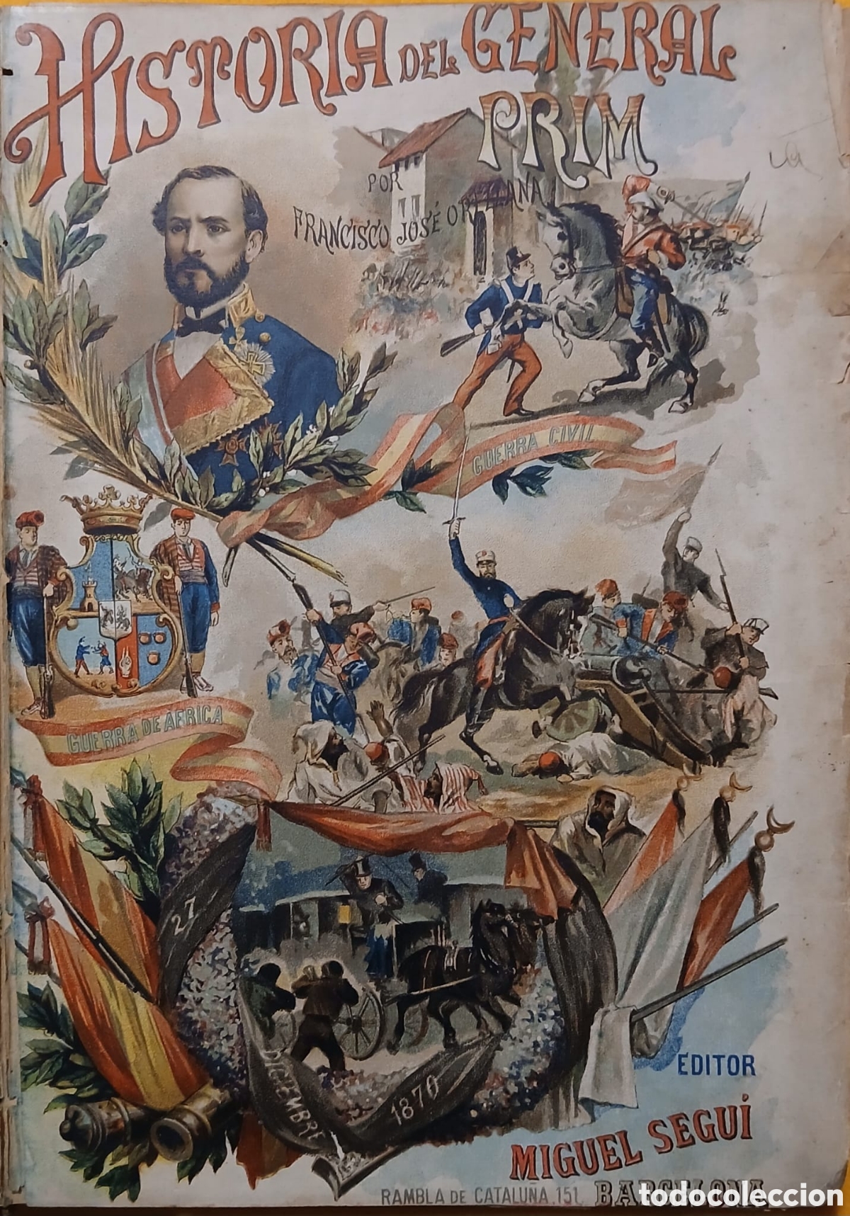 Libros: Historia del General D.Juan Prim - Foto 2