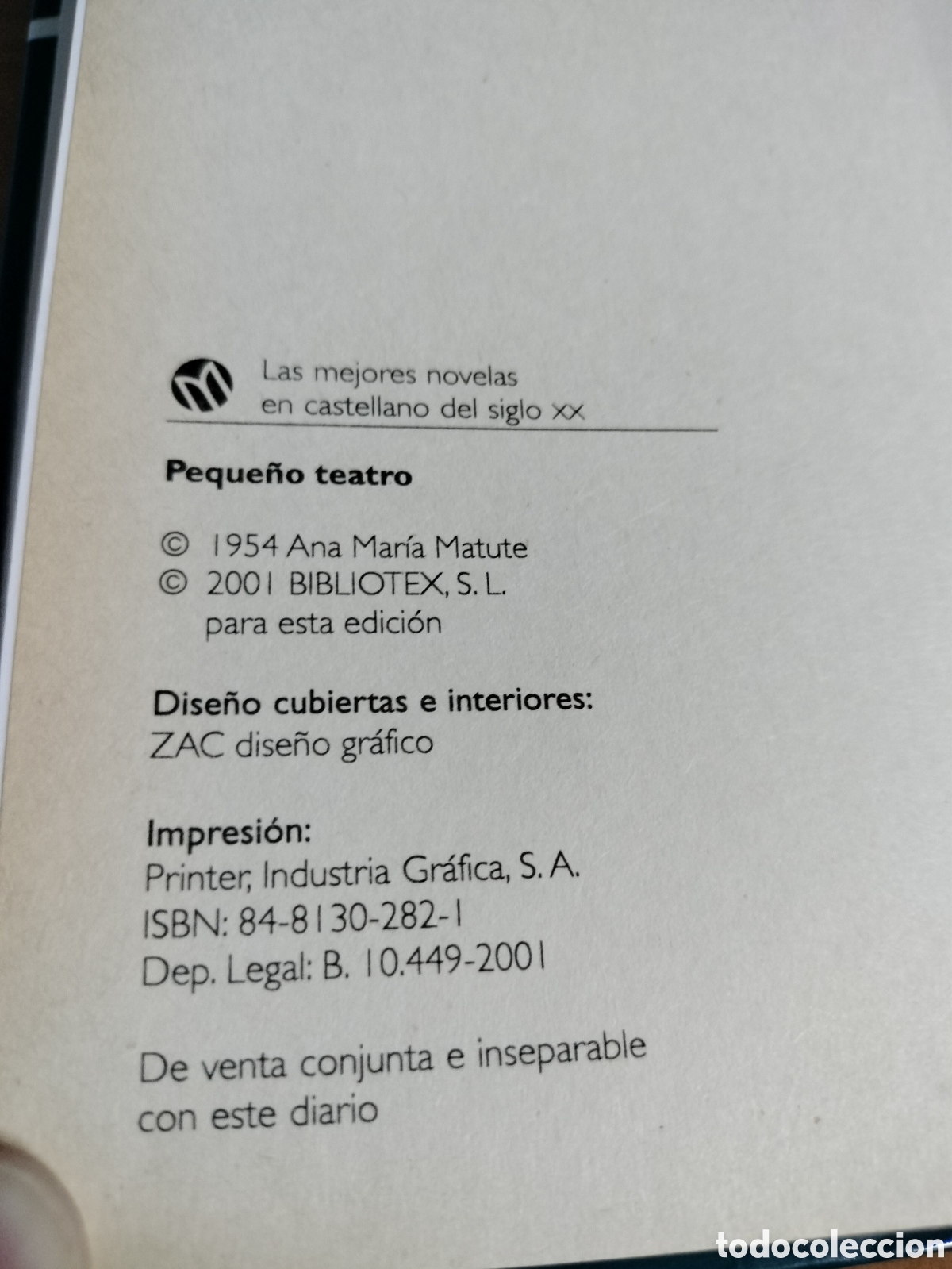 Libros: Peque&ntilde;o teatro - Ana Mar&iacute;a Matute - Foto 3