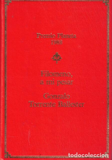 Libros: FILOMENO, A MI PESAR - TORRENTE BALLESTER, GONZALO - Foto 1