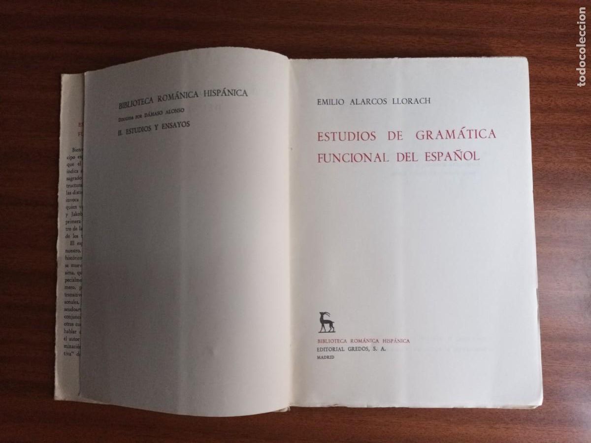 Libros: Estudios de gram&aacute;tica funcional del espa&ntilde;ol --- E. Alarcos Llorach - Foto 7