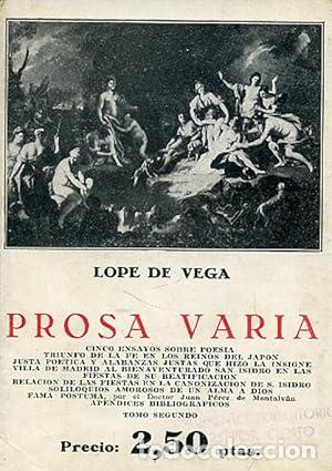 Libros: PROSA VARIA ** - De Vega,Lope