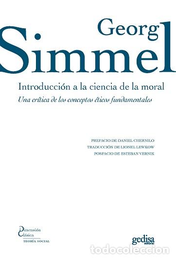 Libros: INTRODUCCI&Oacute;N A LA CIENCIA DE LA MORAL - SIMMEL, GEORG, - Foto 1