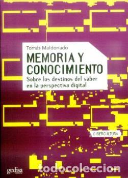 Libros: MEMORIA Y CONOCIMIENTO - MALDONADO, TOMAS, - Foto 1