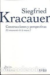 Libros: CONSTRUCCIONES Y PERSPECTIVAS - KRACAUER, SIEGFRIED, - Foto 1