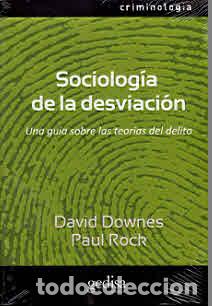 Libros: SOCIOLOGIA DE LA DESVIACION - DOWNES, DAVID, - Foto 1