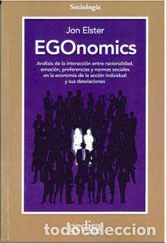 Libros: EGONOMICS (NUEVA CUBIERTA) - ELSTER, JON, - Foto 1