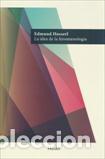 Libros: IDEA DE LA FENOMENOLOGIA, LA - HUSSERL, EDMUND, - Foto 1