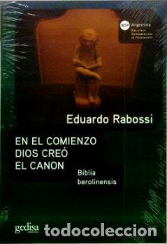 Libros: EN EL COMIENZO DIOS CREO EL CANON - RABOSSI, EDUARDO, - Foto 1
