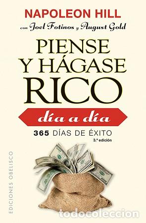 Libros: PIENSE Y H&Aacute;GASE RICO D&Iacute;A A D&Iacute;A (B) - HILL, NAPOLEON, - Foto 1
