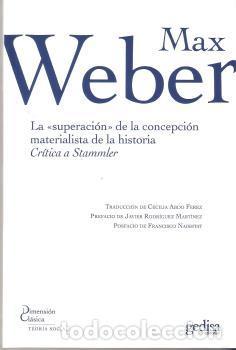 Libros: SUPERACION DE LA CONCEPCION MATERIALISTA DE LA HISTORIA, LA - WEBER, MAX, - Foto 1