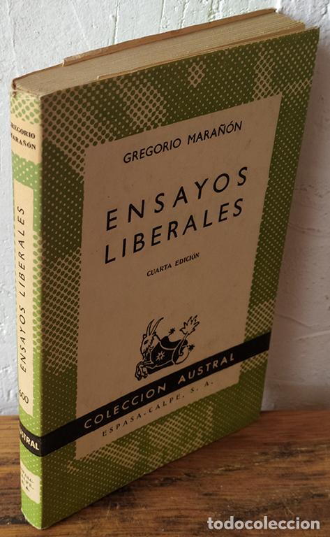 Libros: ENSAYOS LIBERALES - GREGORIO MARA&Ntilde;&Oacute;N - Foto 1