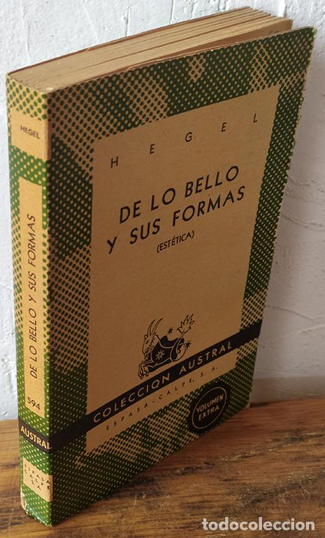 Libros: DE LO BELLO Y SUS FORMAS (Est&eacute;tica) - HEGEL - Foto 1