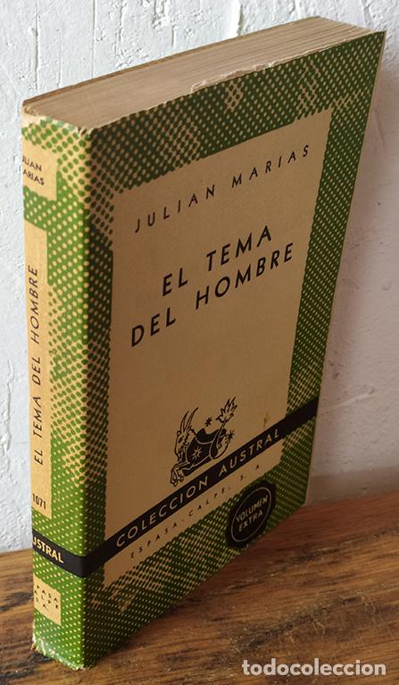 Libros: EL TEMA DEL HOMBRE - JULI&Aacute;N MAR&Iacute;AS - Foto 1