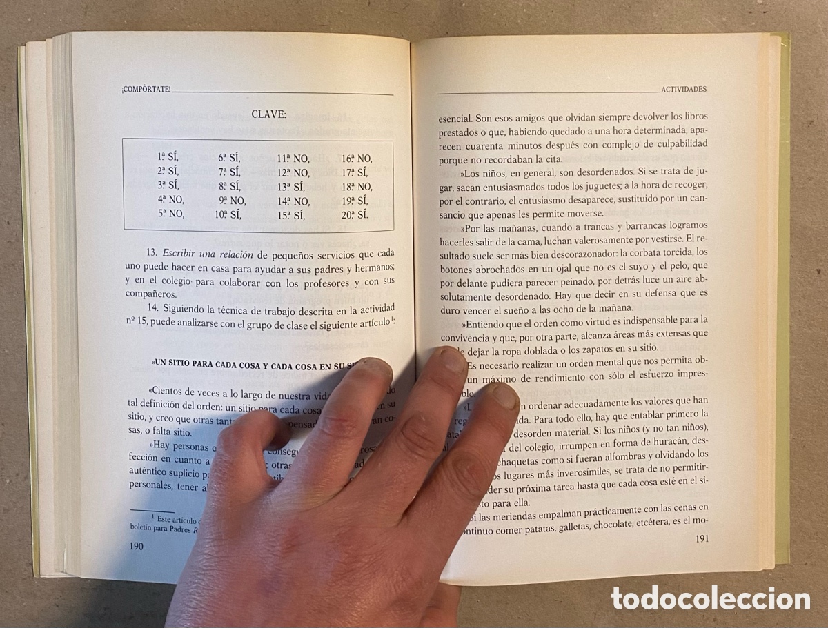 Libros: &iexcl;COMP&Oacute;RTATE! B. S&Aacute;EZ Y A. CRESPILLO. EDICIONES PAULINAS 1990. - Foto 5