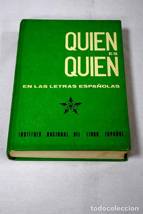 Libros: Qui&eacute;n es qui&eacute;n en las letras espa&ntilde;olas - Foto 1